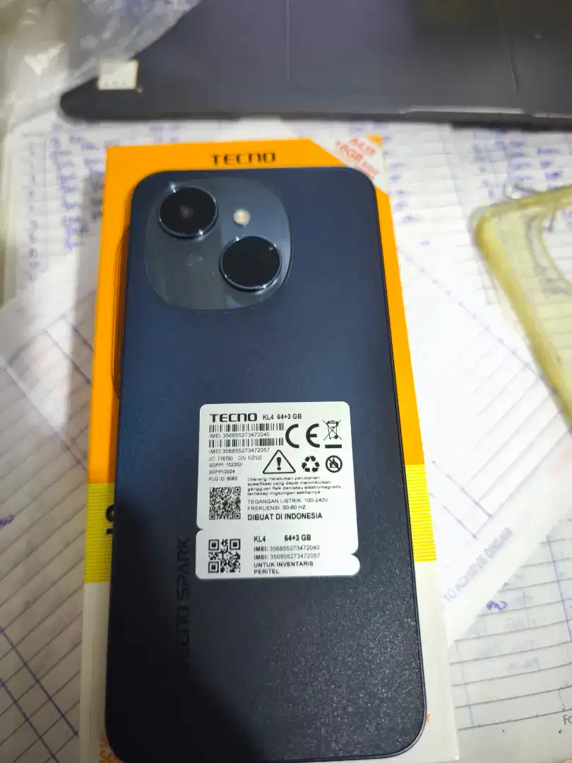 TECNO SPARK GO1 3/64 PEMAKIAN 1 BULAN