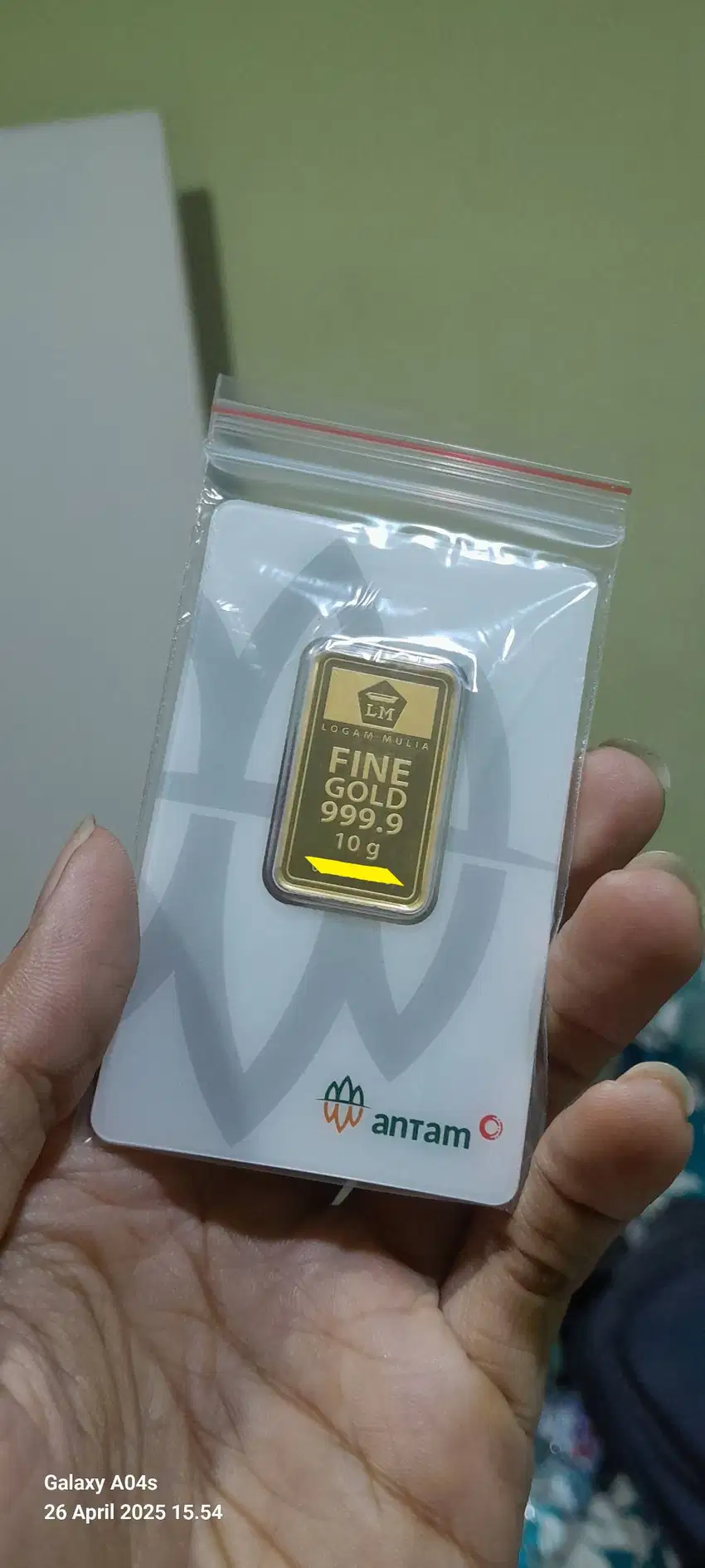 Jual Emas Antam 10 Gram Red Mark Certi Eye Jakarata Utara