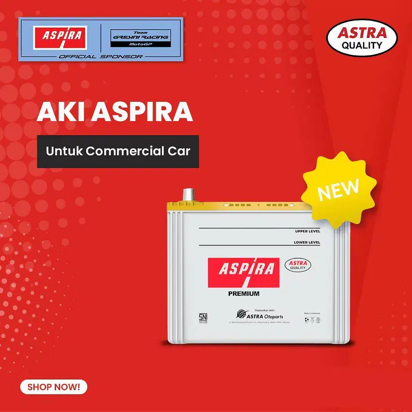 Aspira NS40Z Aki Baru Avanza Xenia Granmax Rush Terios Luxio Carry APV