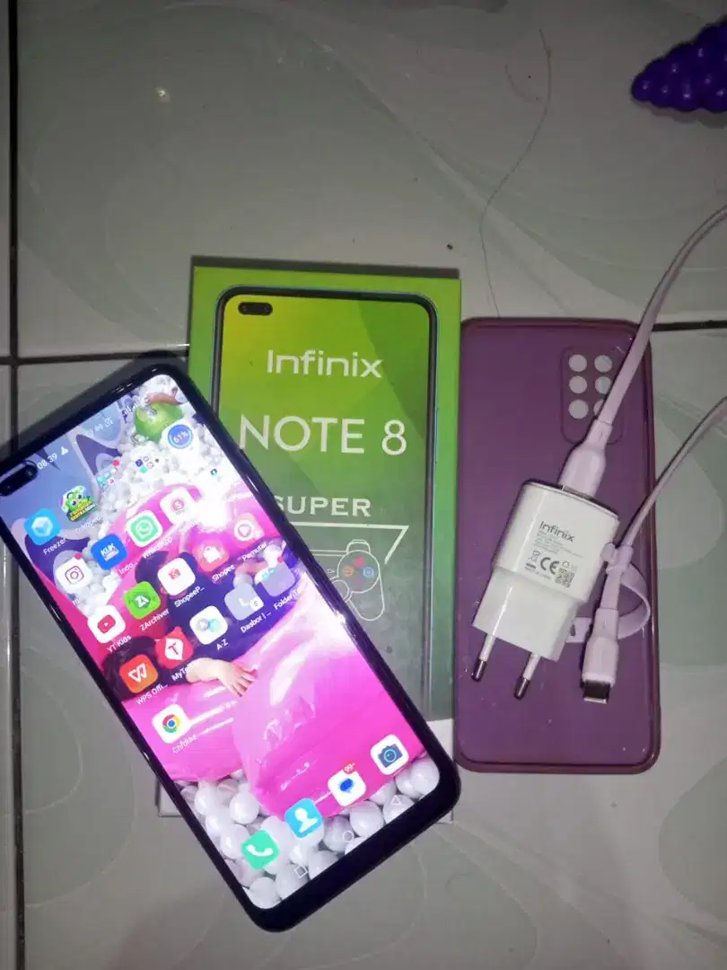 Infinix note 8 fullset ram 6/64