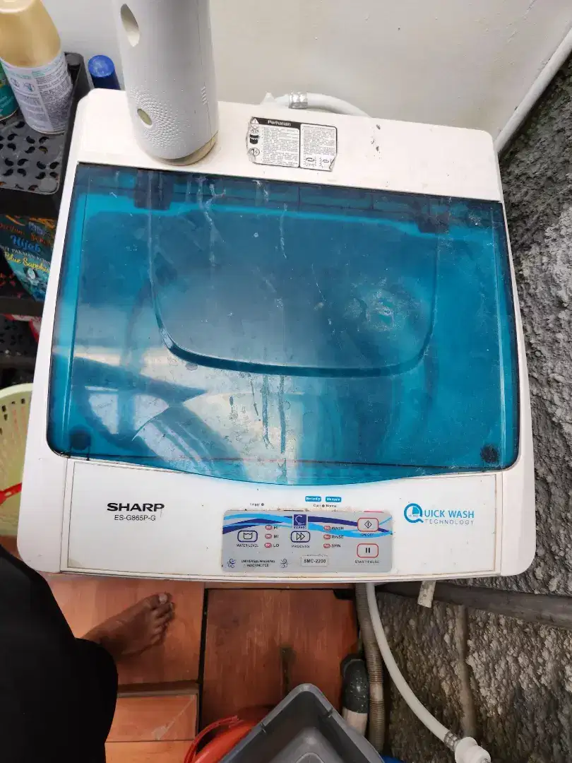 Mesin cuci sharp 7kg 1 tabung