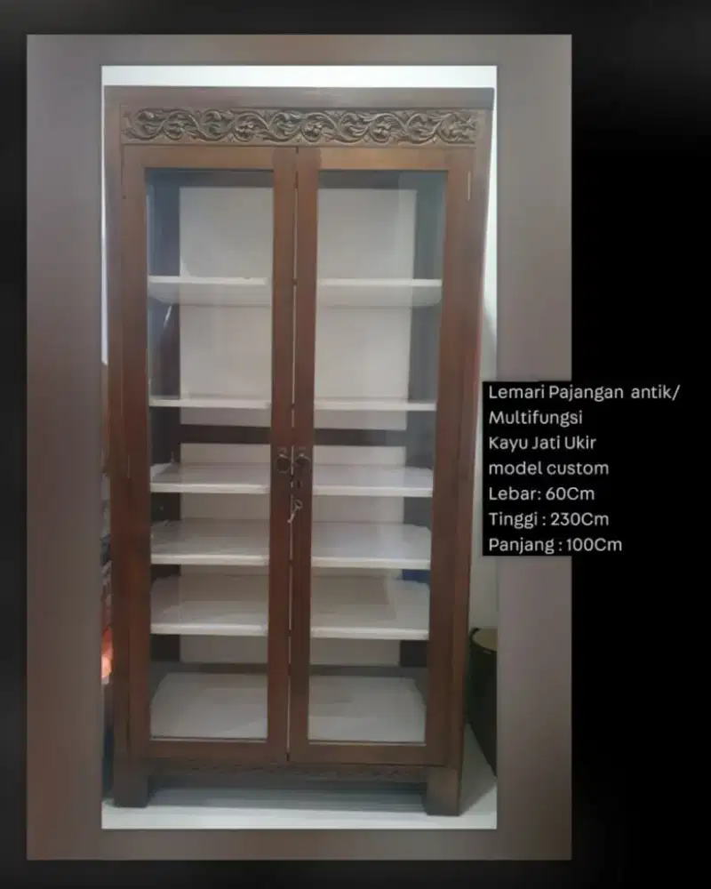 Lemari Jati Antik Multifungsi