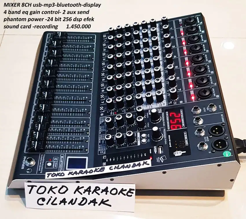 mixer 8ch  256 dsp