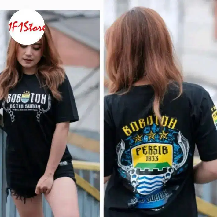KAOS DISTRO PRIA DAN WANITA T-SHIRT BOBOTOH PERSIB BANDUNG