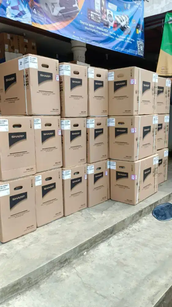 Jual ac sharp 5bey baru bisa cicil.kredit