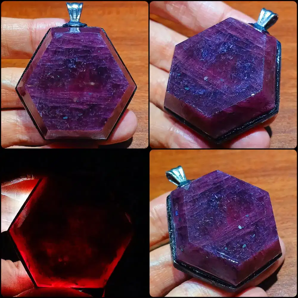Liontin Ruby Tanzania Lawas