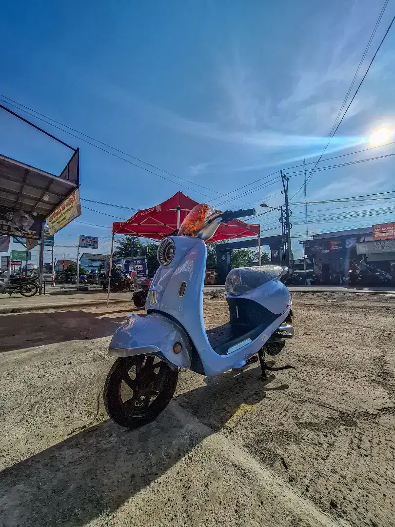Sepeda Listrik T65 Lithium Biru - Original - Bergaransi Resmi
