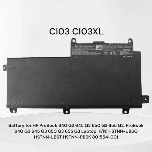 Baterai Laptop HP ProBook 640 G2 645 G2 650 G2 655 G2 640 G3 645 G3