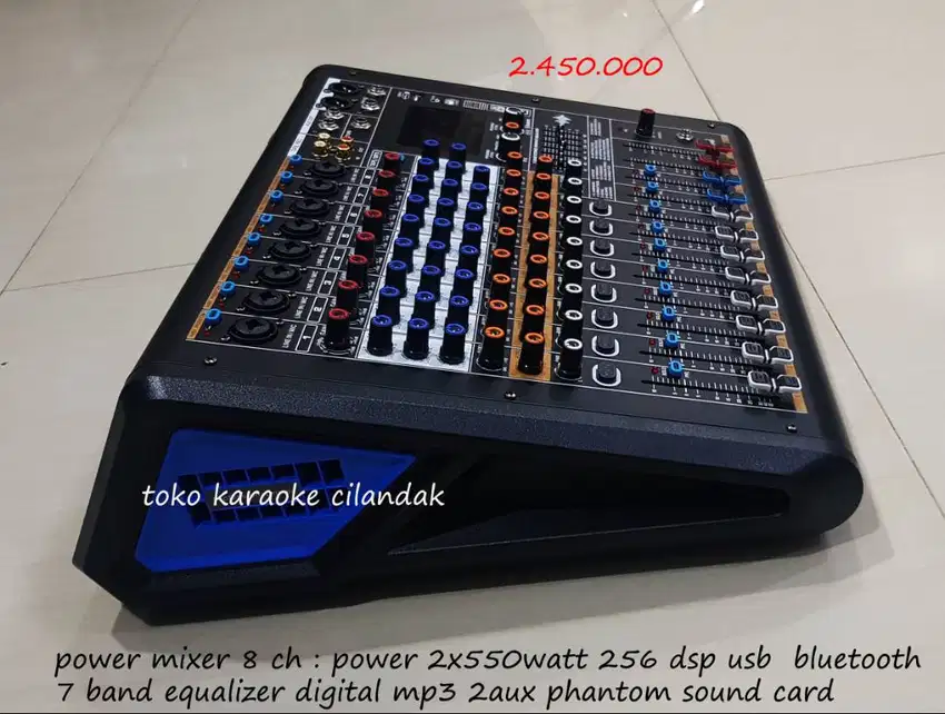 power mixer 8ch 256dsp