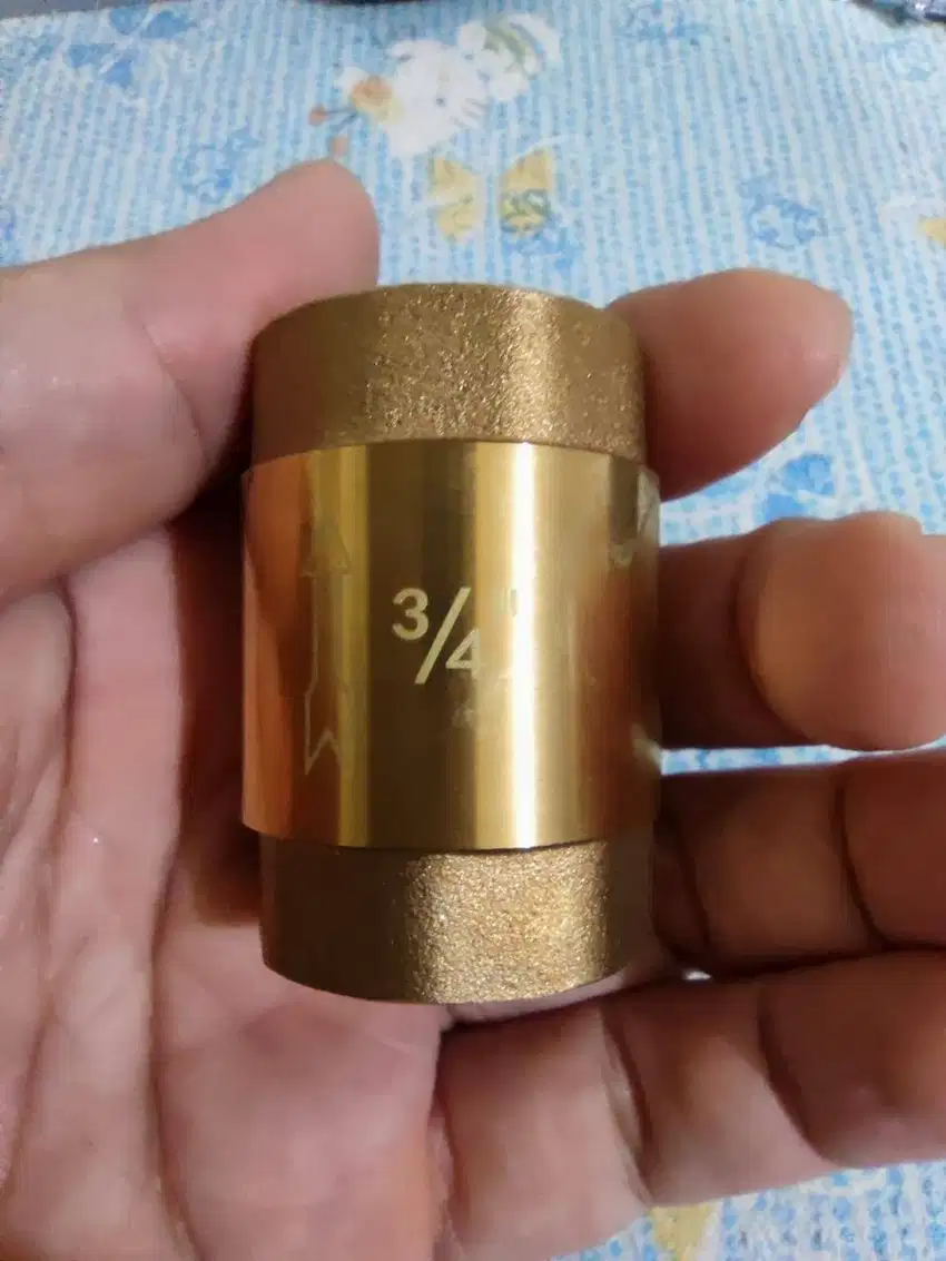 Vertical Tusen Klep / Katup Valve Check Tembaga Kuningan 3/4 Inch