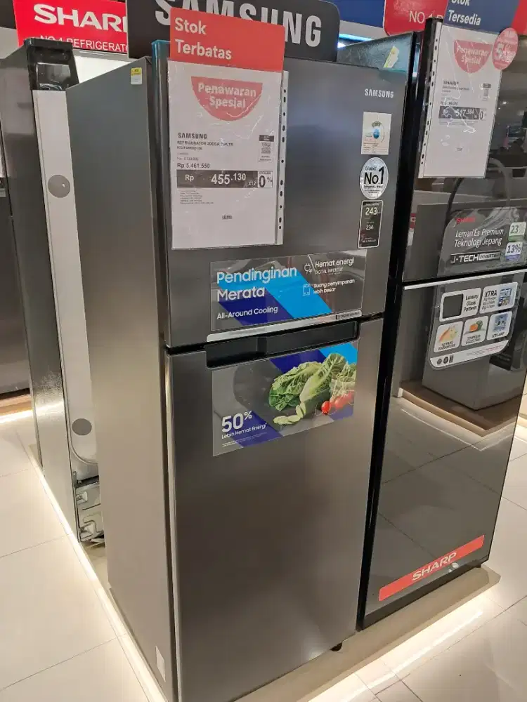 Kulkas 2 Pintu Samsung Refrigerator 236 Liter RT-22FARBDB1