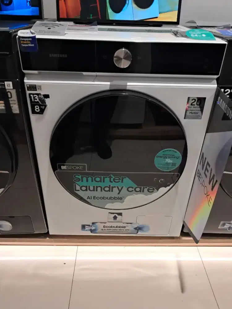 Samsung Front Loading Bespoke 13/8 Kg Washer Dryer WD-13BB944DGESE