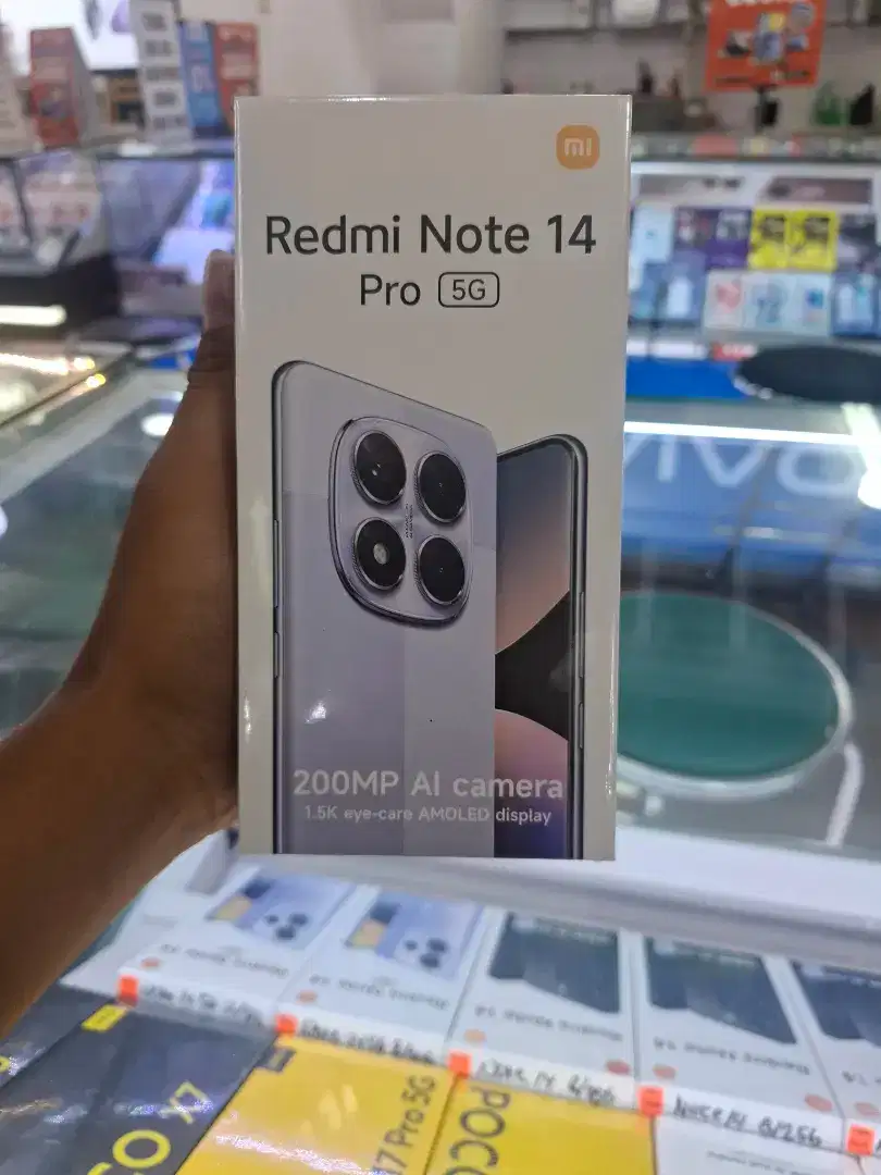 Xiaomi redmi note 14 pro 5G ram 8gb+8gb/256gb baru segel bisa TT