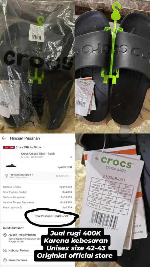 Sendal Slip On Crocs