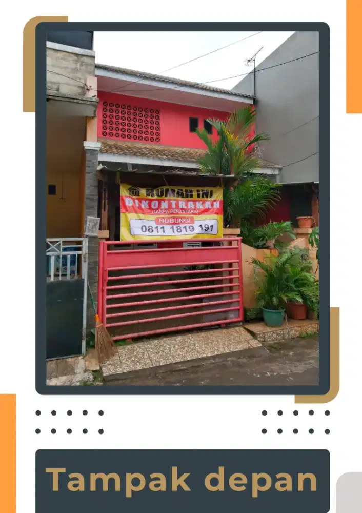 Dikontrakkan Rumah 2 Lantai Nyaman Dekat Stasiun Citayam|Harga 2 Tahun