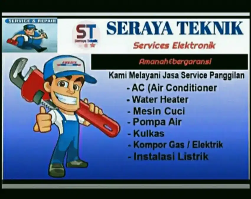 Servis Kulkas Mesin Cuci Pompa Air AC dan Pompa air