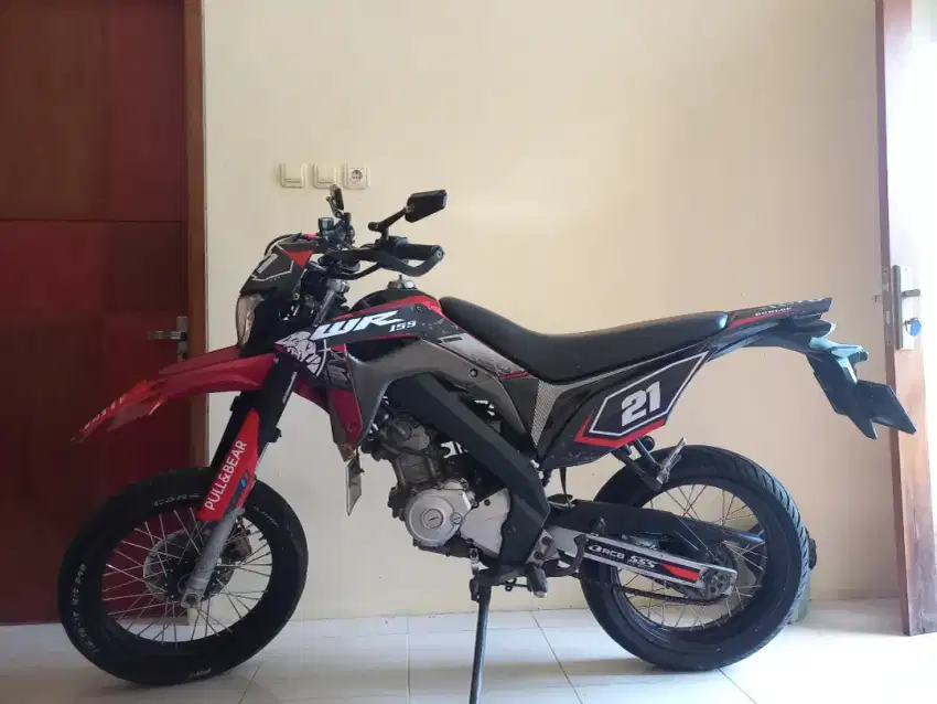 Supermoto Trail WR 155 custom basic vixion ganteng