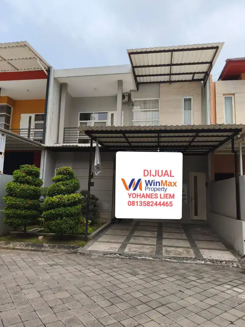 Dijual rumah minimalis plus perabotan dharma indah regency tengah kota