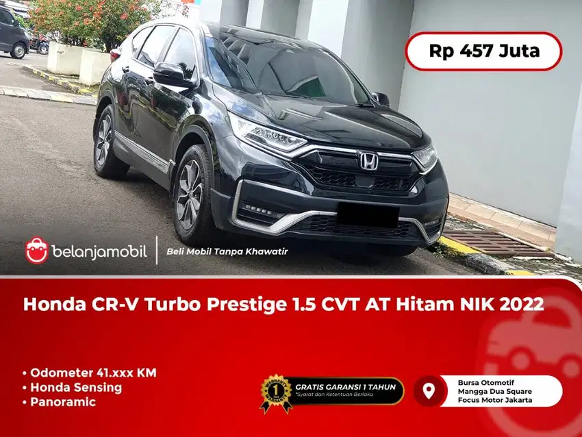[ PANORAMIC ] Honda CRV CR-V Turbo Prestige Sensing AT Hitam 2022/2023