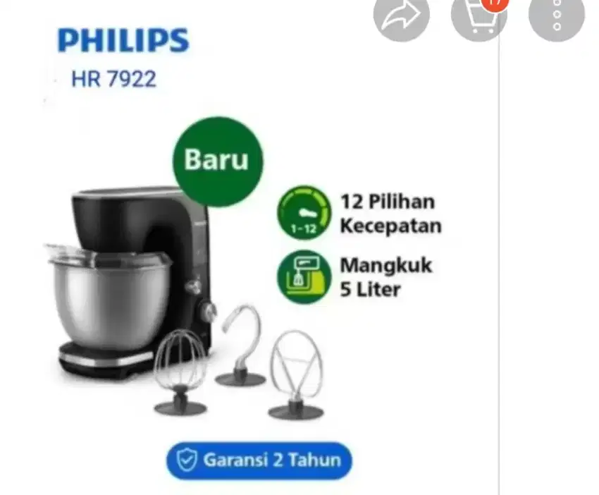 mixer philips baru 100%