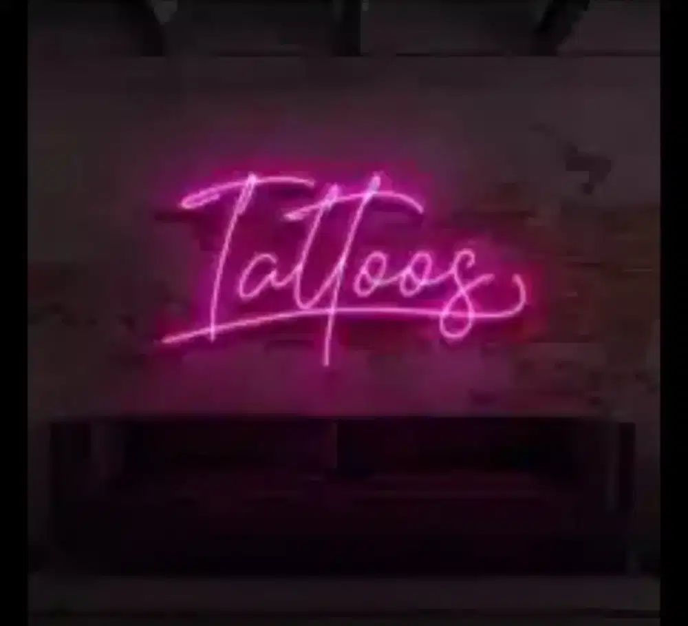 Mengerjakan letter timbul Papan nama neon box,sticker printing sunblas