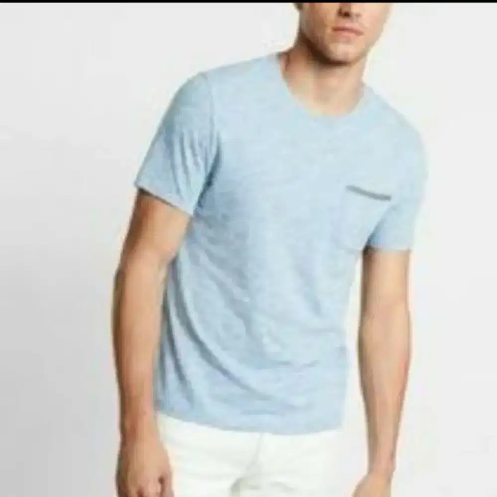 Kaos tshirt express blue size S eropa