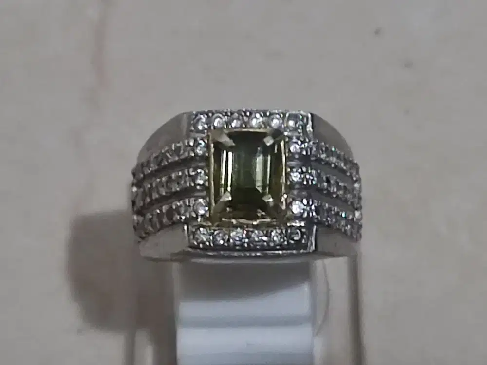 Natural Verdelite Tourmaline Ring Perak
