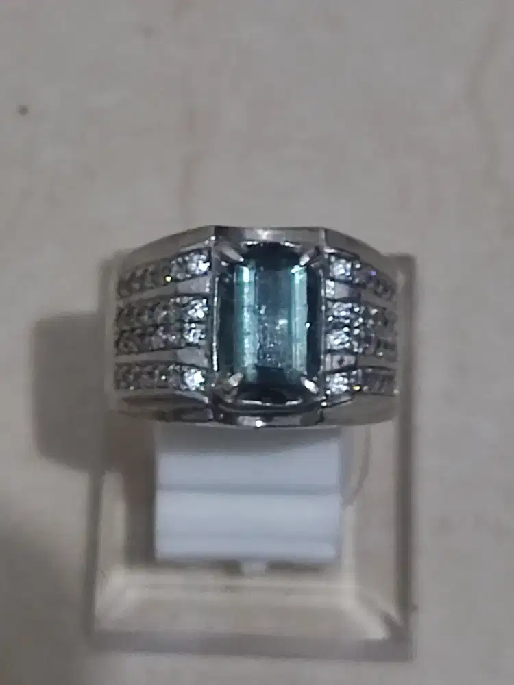 Natural Indicolite Tourmaline Ring Perak