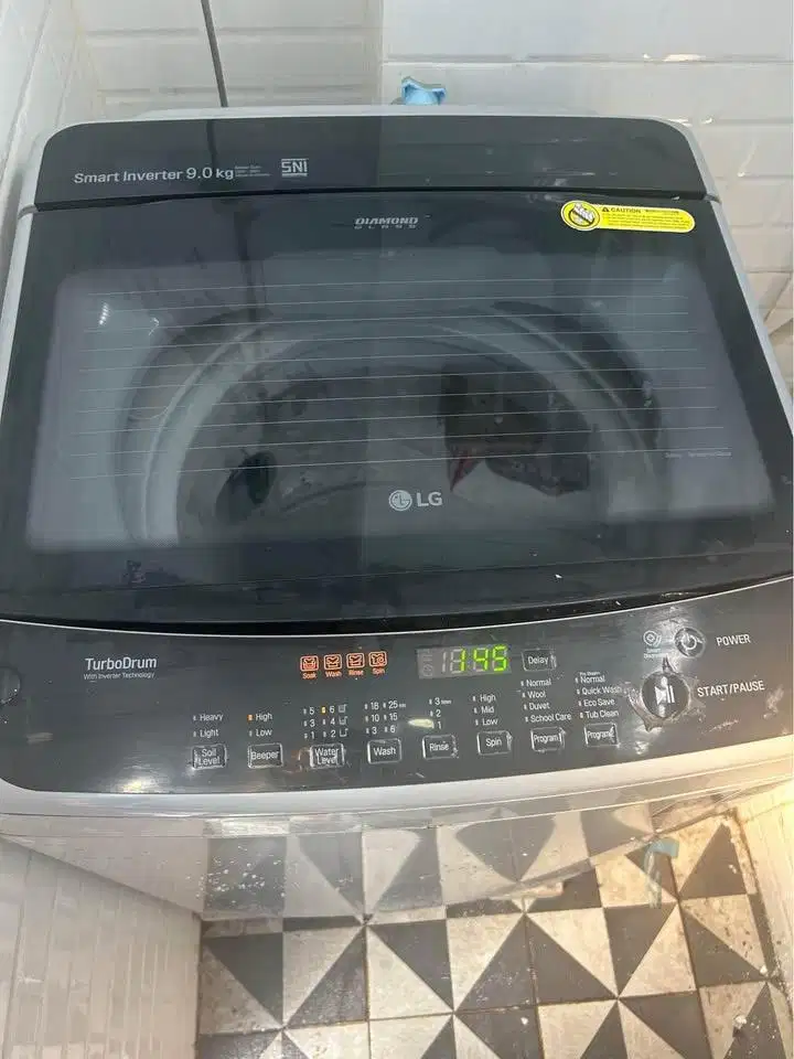 Mesin cuci LG Top loading 9kg inverter