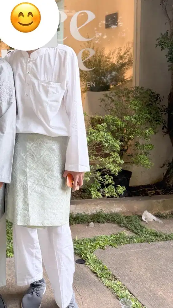 Setelan baju melayu set, baju koko, celana, songket, baju akad melayu