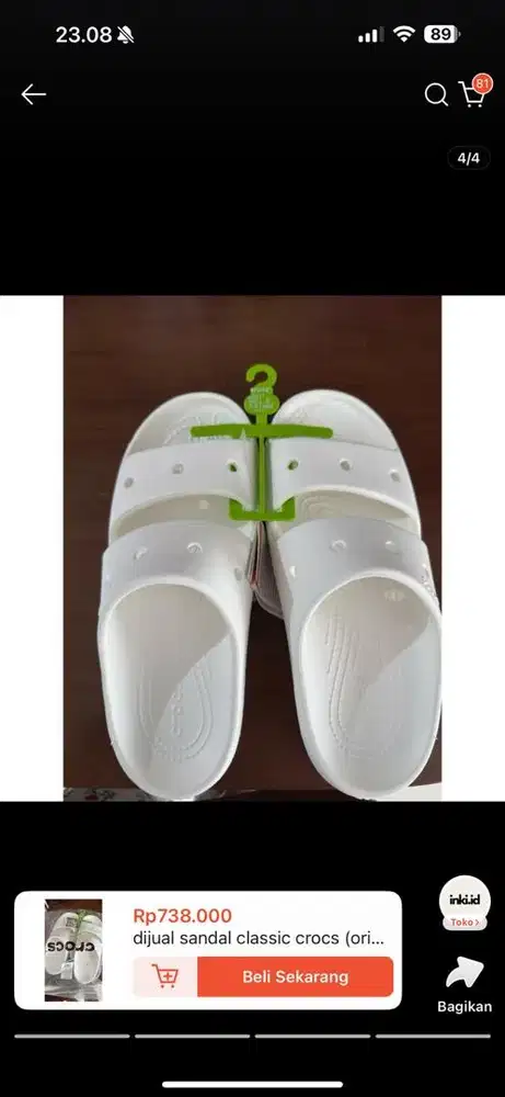 Dijual crocs original asli