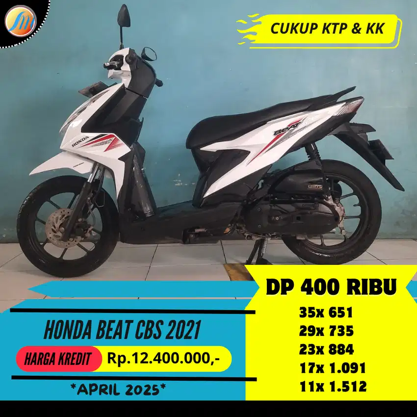 DP 400RIBU ANGSURAN SANGAT RINGAN HONDA BEAT CBS 2021 FREE SERVIS 1 TH