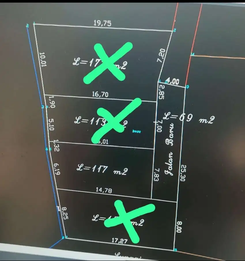 Tanah kavling luas 117m2 diutara kopi klotok jakal km 16