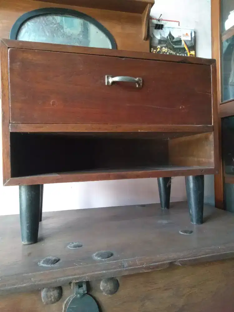 Nakes bahan kayu jati tua lawas antik