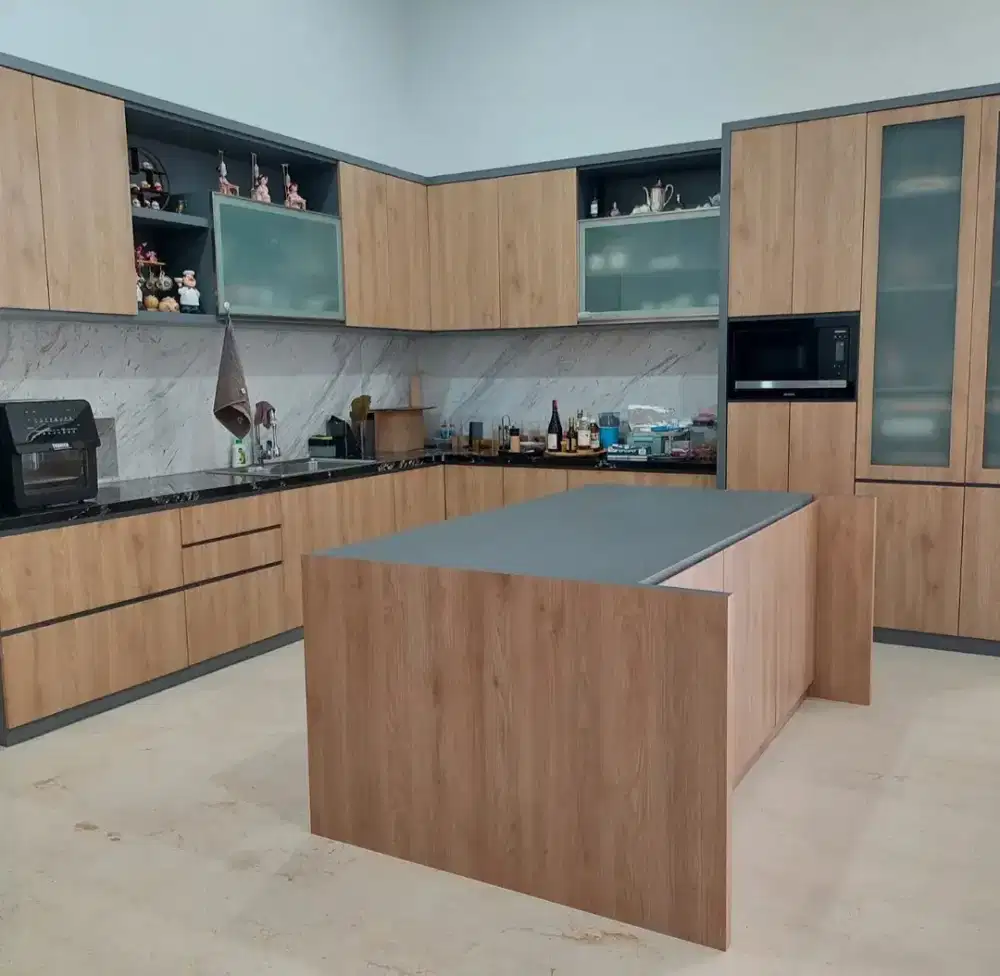 Kitchen set dapur, Lemari gantung dapur Hpl