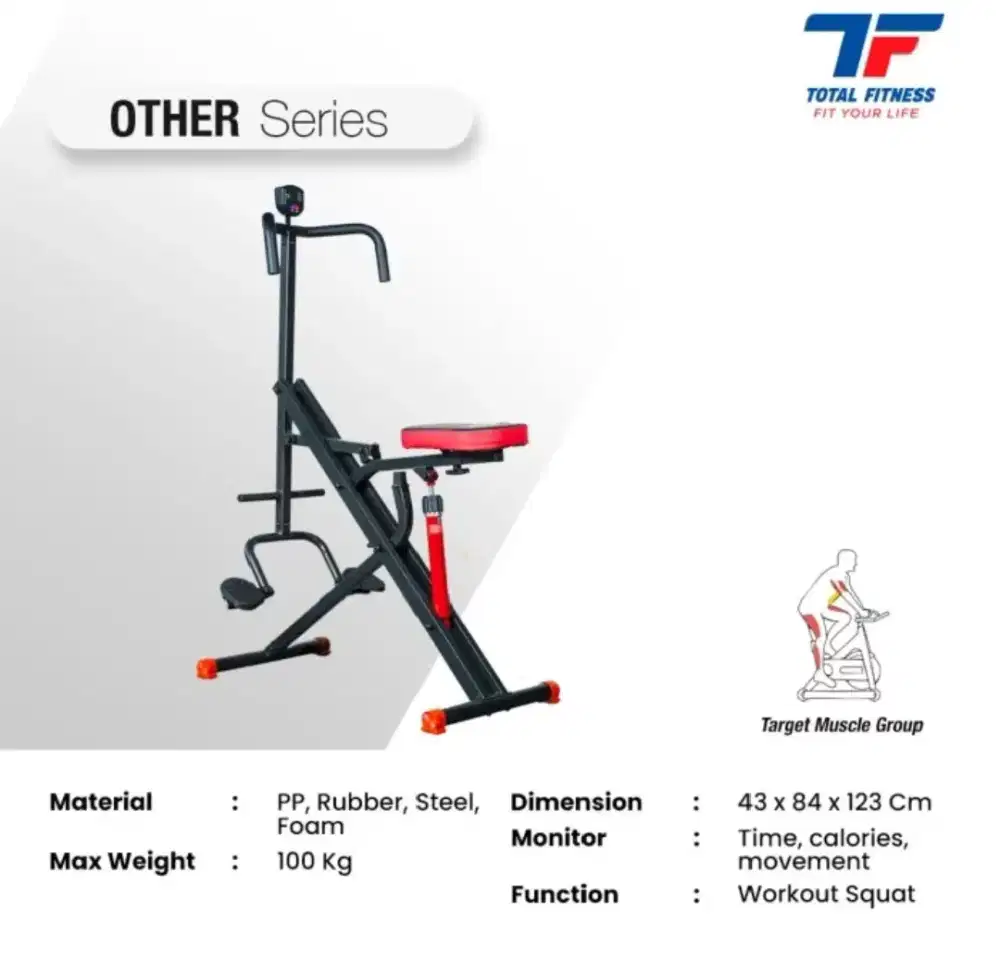 Alat fitnes promo horse rider