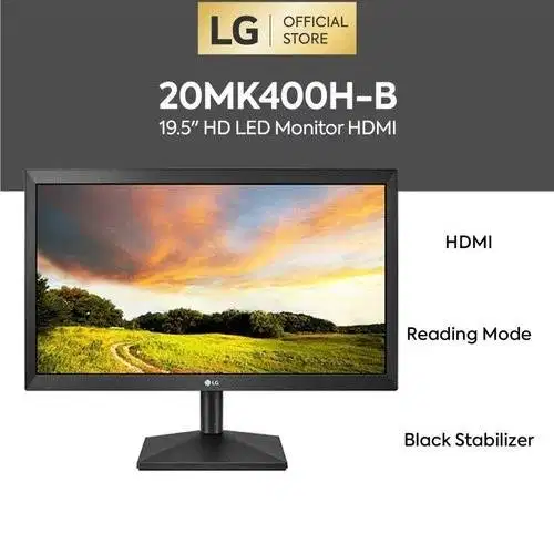 LG 20MK400H-B 19.5 HD LED Monitor HDMI