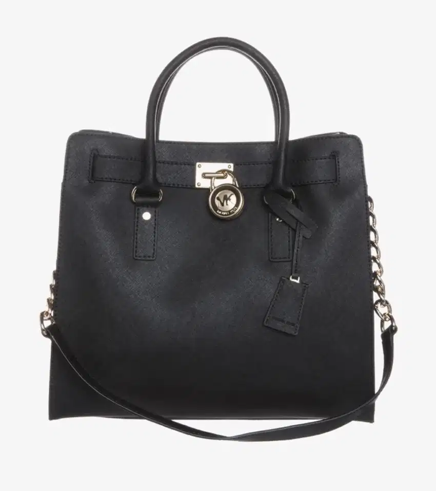 authentic michael kors black hamilton two way