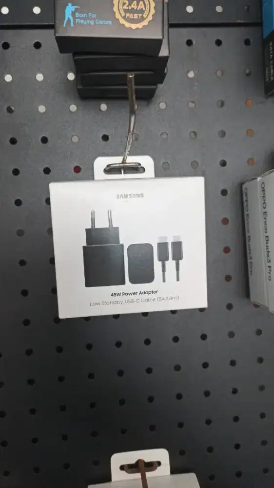 BNIB TRAVEL ADAPTER 45W + KABEL C TO C SEIN SAMSUNG