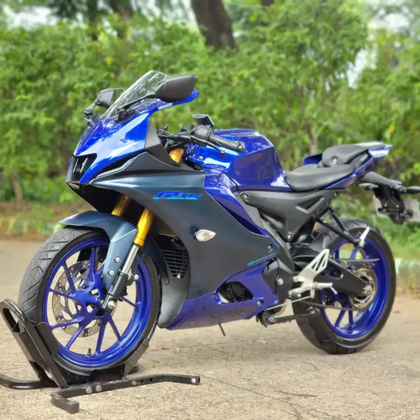 YAMAHA R15 V4 BIRU 2023 KM 16K AJA MULUS PAJAK ON