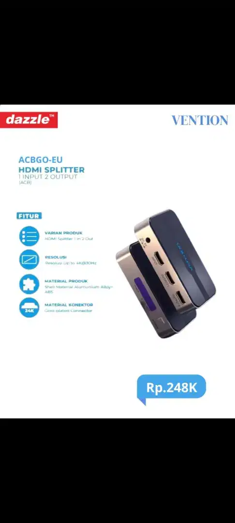 Vention HDMI SPLITTER 2-in-1