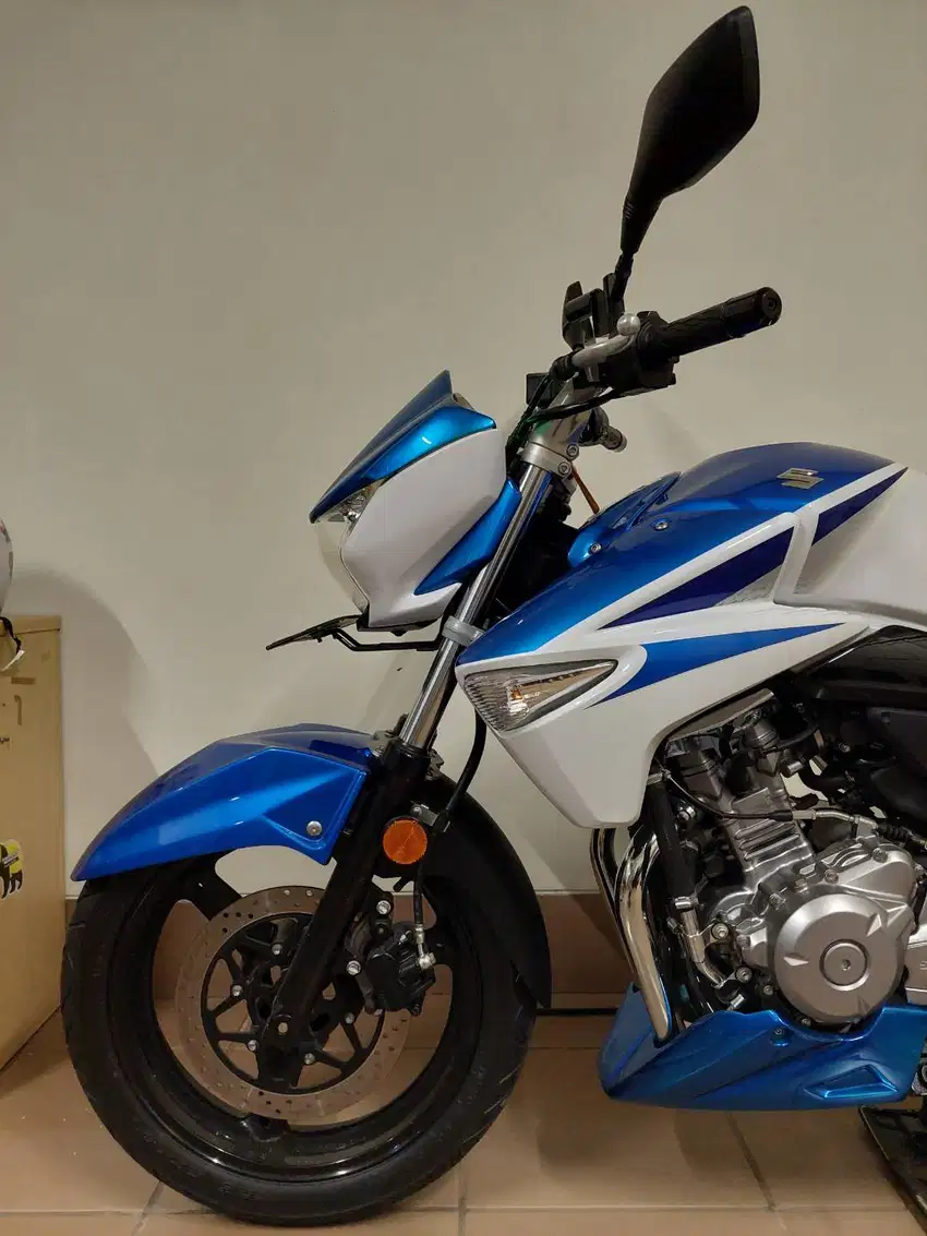 Suzuki Inazuma GW 250 Biru Putih Low KM