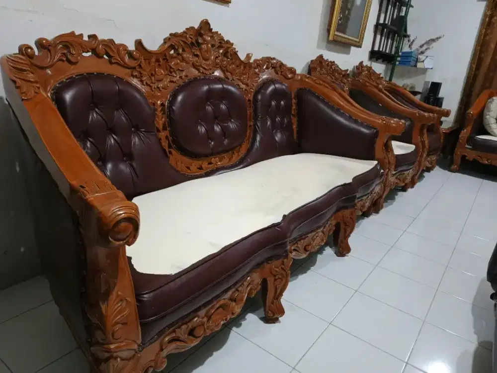 KURSI JATI + 1 MEJA BESAR