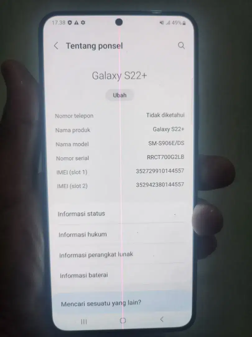 Samsung Galaxy S22 Plus NFC 8+8/256 RESMI SEIN