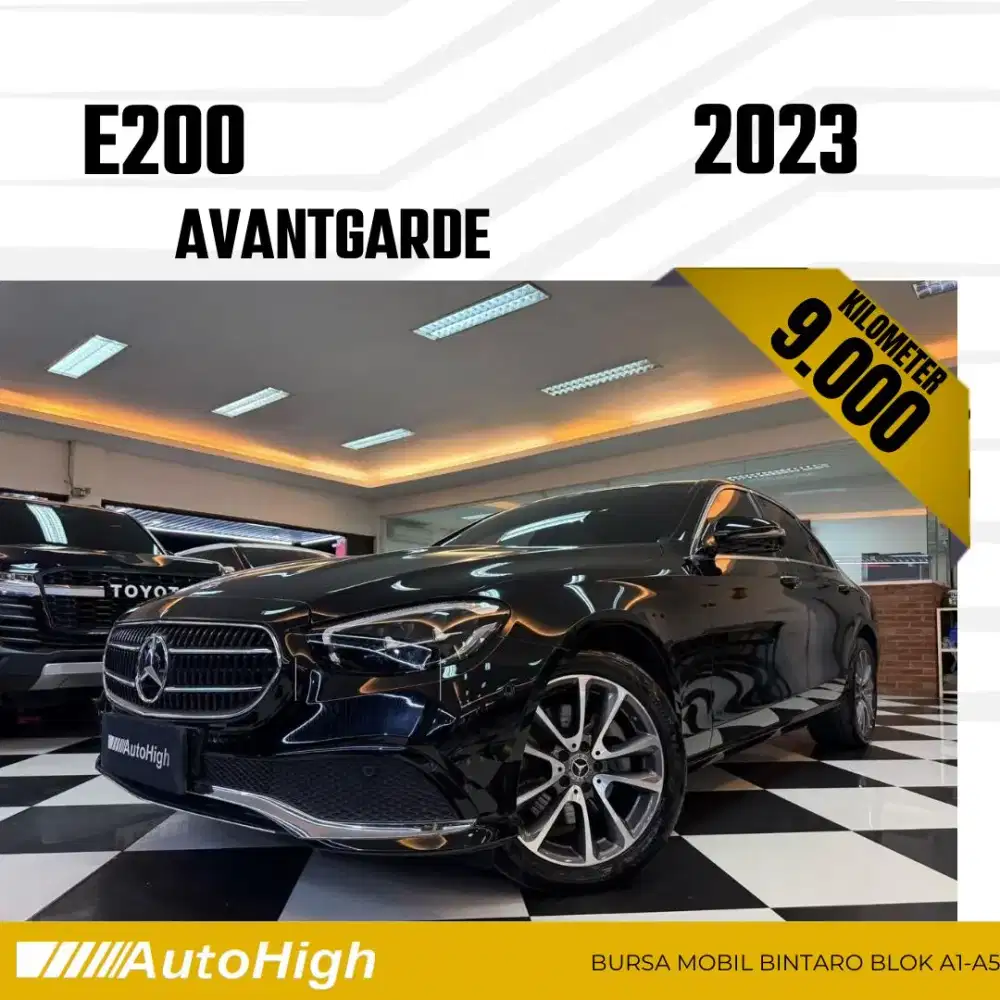 DP10% [Km9.000] E200 Panoramic 2023 Black Reg 2022 #AUTOHIGH
