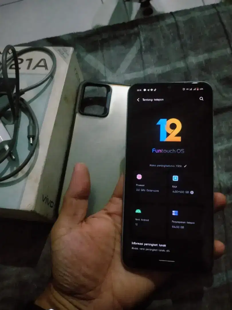 Vivo y21A ram 4+1/64
