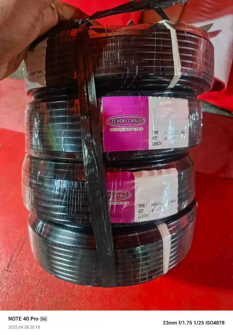 Kabel listrik Audio Serabut 2x075 panjang 50 Yard