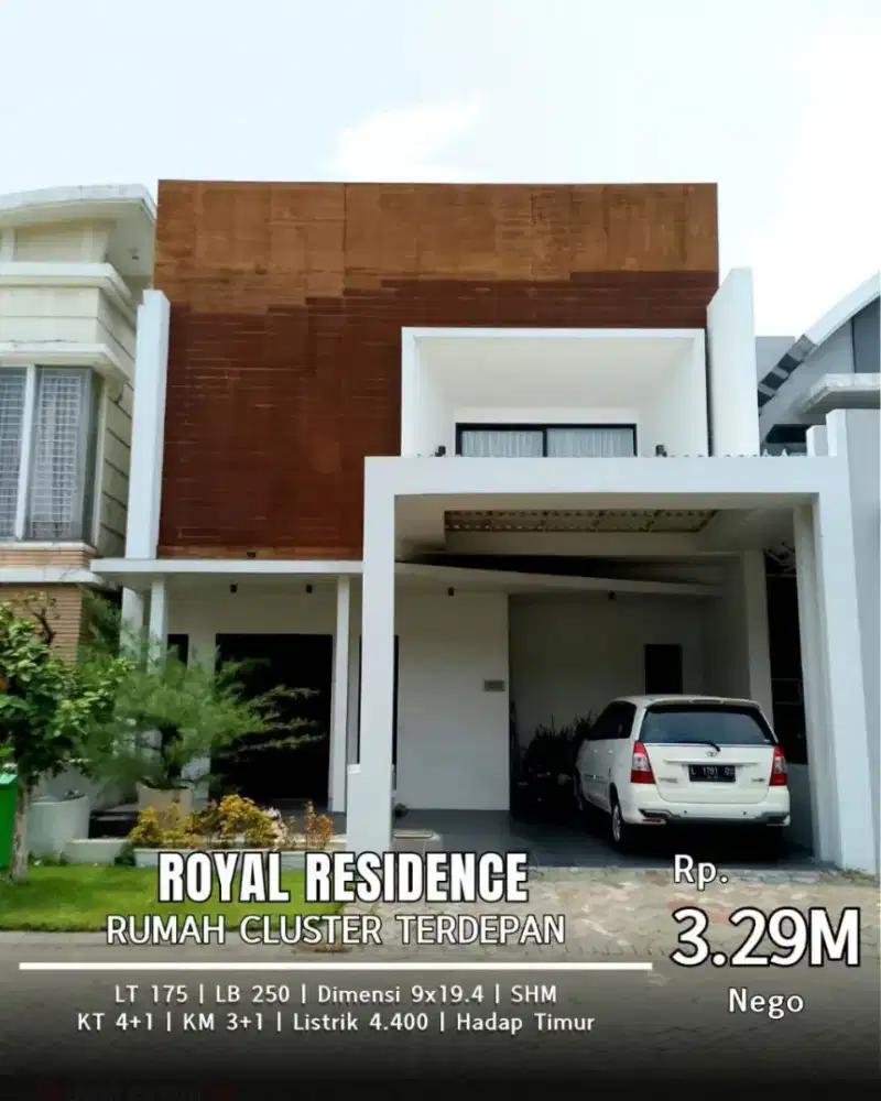 Dijual Rumah baru minimalis Royal Residence terdepan dekat Citraland