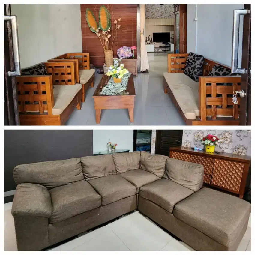 DIJUAL SOFA (INFORMA) dan KURSI SET JATI