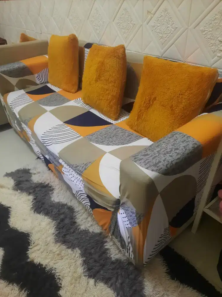 Bangku 3 seater bonus bantalnya